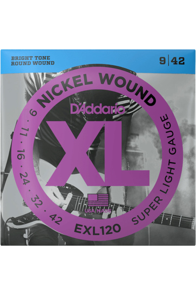 D'Addario EXL120 Nickel Wound 09-42 Super Light Set