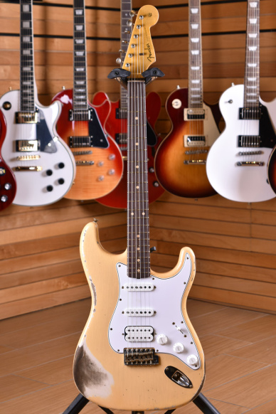 Fender Custom Shop Stratocaster '60 HSS Heavy Relic Rosewood Fingerboard Nocaster Blonde