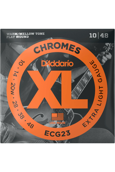 D'Addario ECG23 Chromes 10-48 Extra Light Electric Guitar Strings
