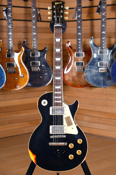Gibson Custom Shop 2017 Les Paul Standard "Painted Over " Black Over Sunburst