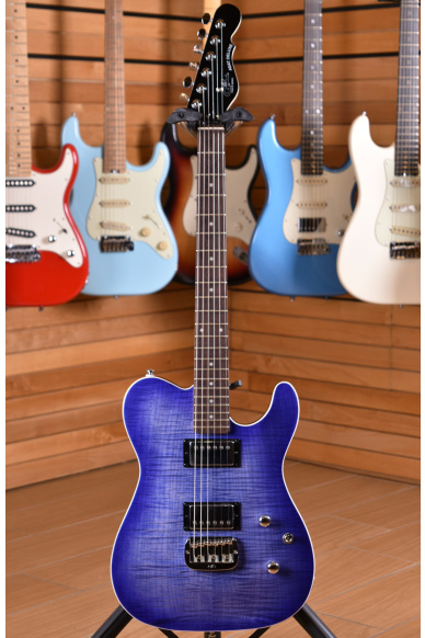 G&L Tribute ASAT Deluxe Carved Top Bright Blueburst