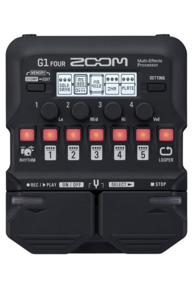 Zoom G1 FOUR - pedaliera multieffetto, amp-simulator per chitarra
