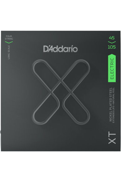 D'Addario XTB45105 XT Nickel 45-105 Regular Light Top/Medium Bottom Long Scale Coated Bass Strings