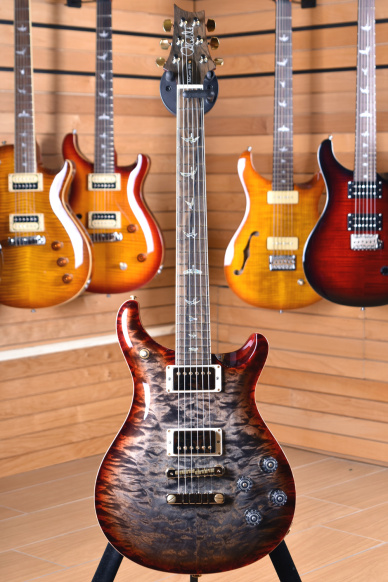 PRS Paul Reed Smith McCarty 594 Wood Library WL1017_CY Pattern Vintage Charcoal Cherry Burst Quilted Maple -10 Top (2018)