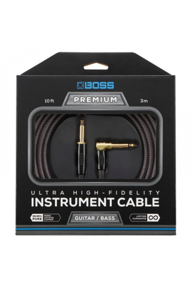 BOSS BIC-P10A Instrument Cable Angled 3m