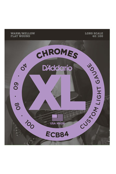 D'Addario ECB81 Chromes 40-100 Custom Light Long Scale Bass Strings