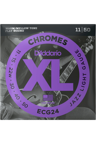 D'Addario ECG24 Chromes 11-50 Jazz Light Set