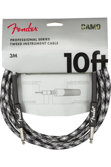 Fender Professional Series Winter Camo Instrument Cable 3m