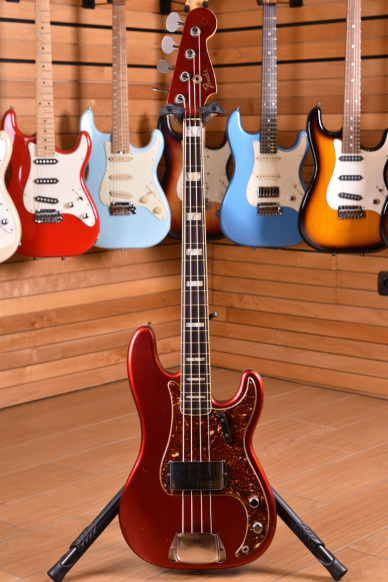Fender Custom Shop Limited Edition Precision Bass Rosewood Fingerboard Aged Candy Apple Red Matched Headstock