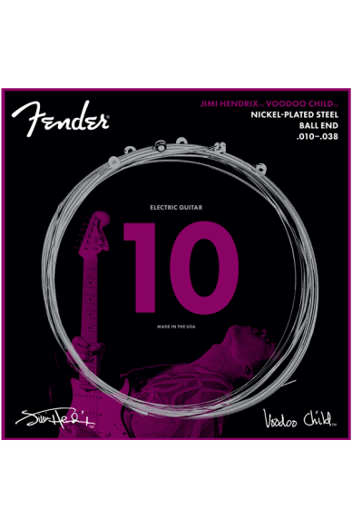 Fender Jimi Hendrix Voodoo Child Strings Nickel Plated Steel Ball End 10-38
