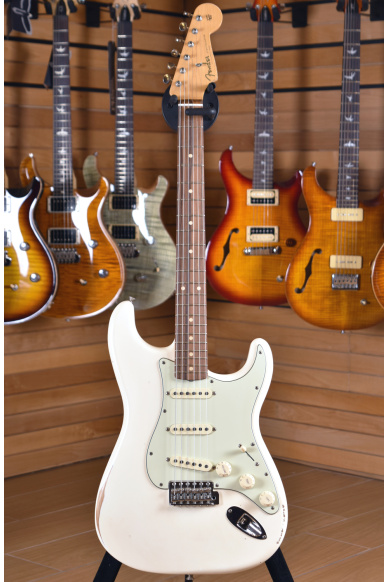 Fender Mexico Road Worn '60 Stratocaster Olympic White Pau Ferro Fingerboard