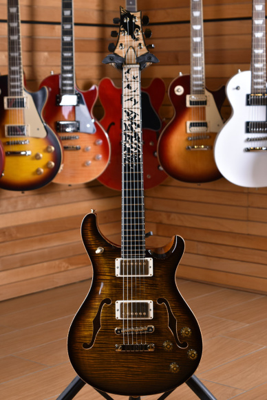 PRS Paul Reed Smith Private Stock PS #9642 McCarty 594 Hollowbody II Limited Edition " Birds of a feather " Black Gold Smoked Burst