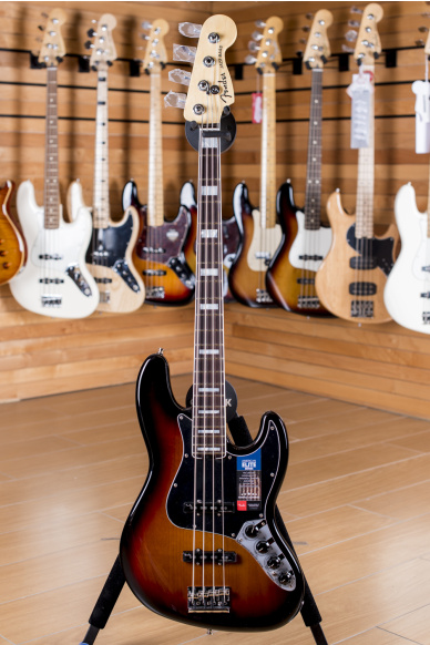 Fender American Elite Jazz Bass Rosewood Fingerboard 3 Color Sunburst