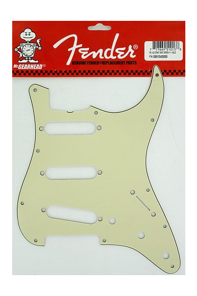Fender Stratocaster Pickguard S/S/S Mint Green 3Ply 11 Holes