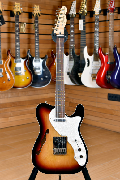 Fender Mexico Deluxe Thinline Telecaster Rosewood Fingerboard 3 Color Sunburst