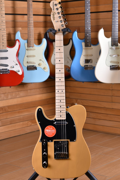 Squier (by Fender) Affinity Serie Telecaster Maple Neck Butterscotch Blonde Lefty