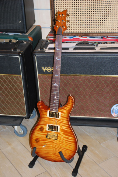 PRS Paul Reed Smith Custom 24 Special Run Wood Library Artist Top Switch 3 Posizioni Vintage Amber Burst Lefty
