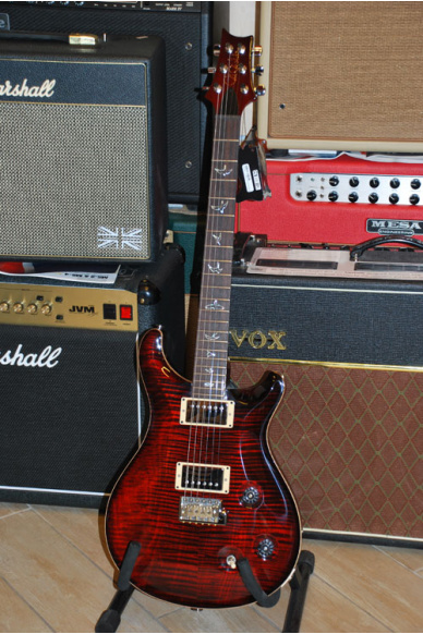 PRS Paul Reed Smith Custom 22 Wide Thin Switch 3 Posizioni + Push Pull Fire Red Burst