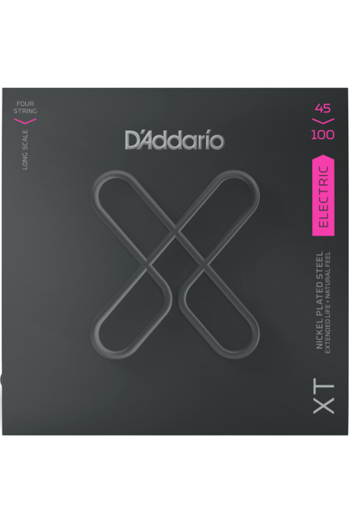 D'Addario XTB45100 XT Nickel 45-100 Regular Light Long Scale Coated Bass Strings