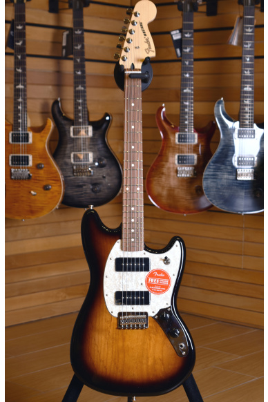 Fender Mustang P90 Pau Ferro Fingerboard 2 Tone Sunburst Offset