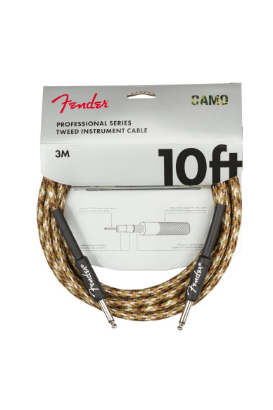 Fender Professional Series Camo Instrument Cable 3m