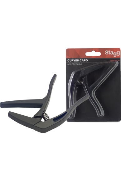 Stagg Curved Capo for Electric/Acoustic Guitar