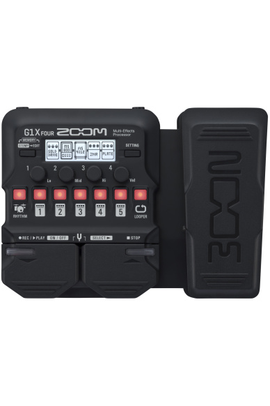 Zoom G1X FOUR - pedaliera multieffetto, amp-simulator per chitarra con pedale d'espressione