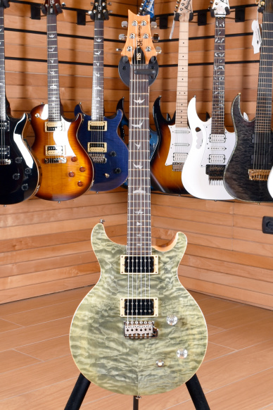 PRS Paul Reed Smith SE Santana Quilted Trampas Green