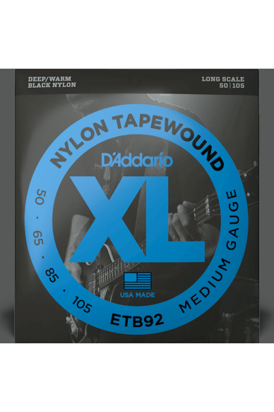D'Addario ETB92 Nylon Tapewound 50-105 Medium Long Scale Bass Strings