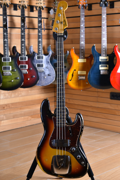 Fender Custom Shop 2019 Jazz Bass '61 Heavy Relic 3 Tone Sunburst