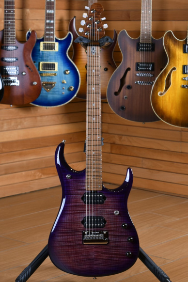 Music Man JP15 John Petrucci Signature Flame Top Purple Nebula