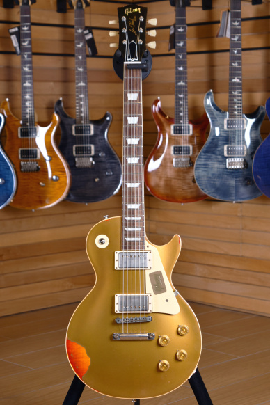 Gibson Custom Shop 2017 Les Paul Standard "Painted Over " Gold Over Sunburst