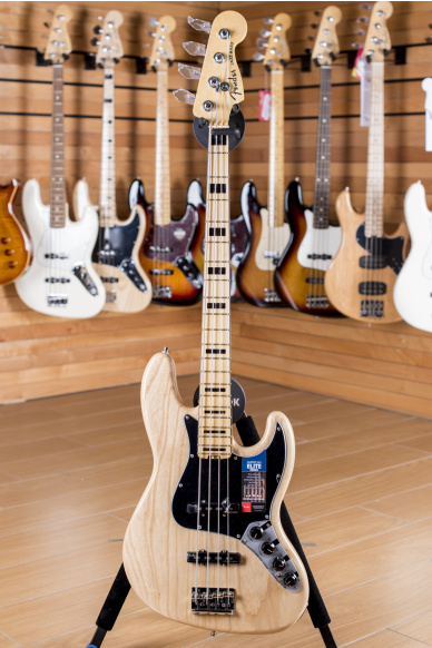 Fender American Elite Jazz Bass Maple Fingerboard Ash Natural