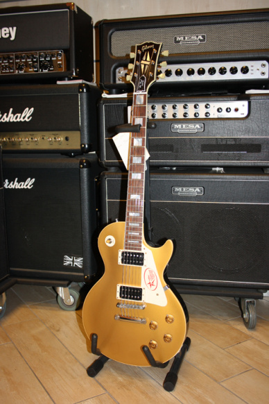 Gibson Custom Les Paul "The GoCu" Limited Edition 1957 Darkback V.O.S. Custom Neck (HB492C), Antique Gold Top