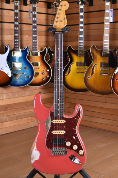 Fender Custom Shop Stratocaster '60 Masterbuilt Jason Smith Heavy Relic Fiesta Red HSS