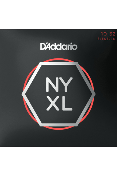 D'Addario NYXL1052 Nickel Wound 10-52 Light Top/Heavy Bottom Electric Guitar Strings