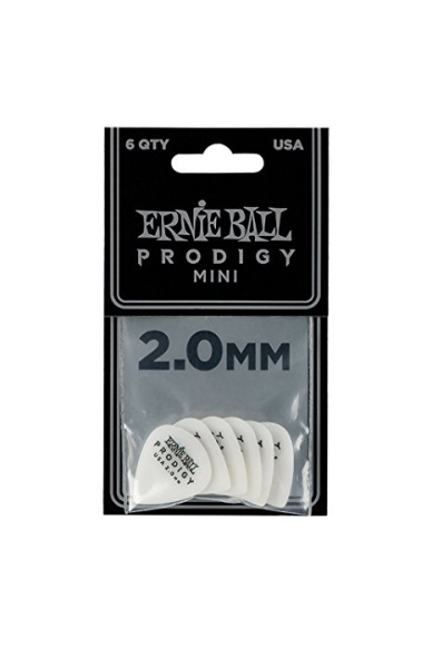 Ernie Ball 9203 Prodigy 2mm Mini Picks Pack White