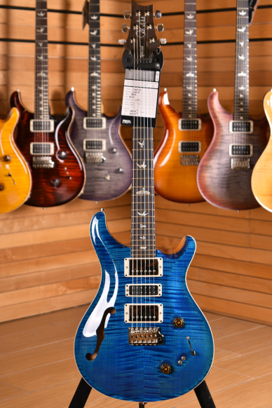 PRS Paul Reed Smith Special 22 Semi-Hollow Limited Edition Pattern Thin GEN III Tremolo 85/15 Aquamarine