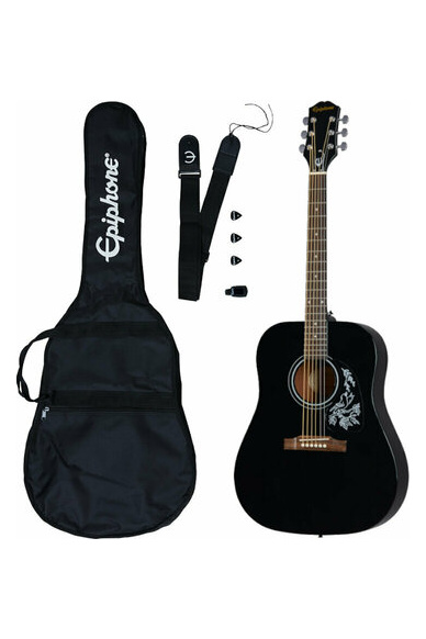 Epiphone Starling Acoustic Guitar Starter Pack Ebony