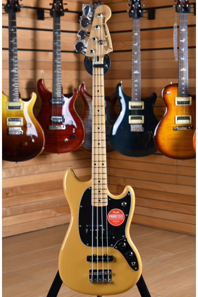 Fender Limited Edition Mustang Bass Maple Neck Butterscotch Blonde