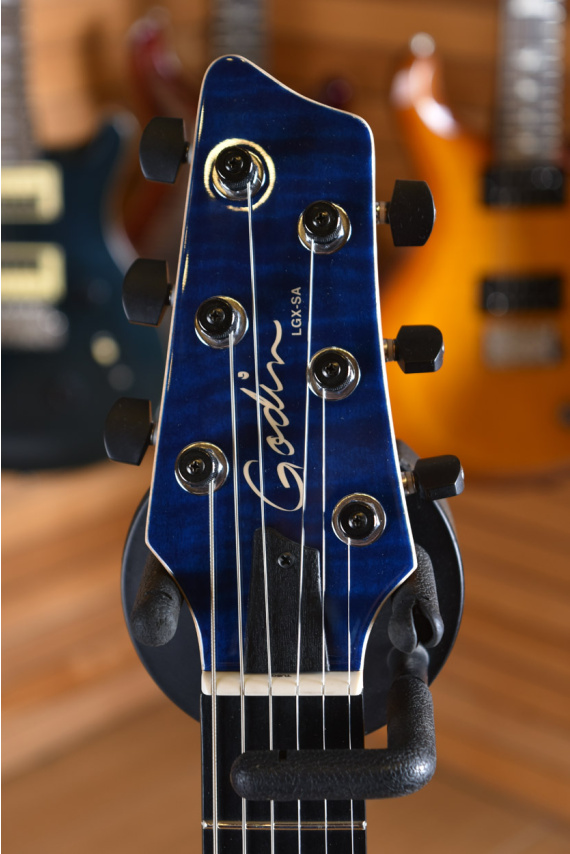 Godin LGX-SA Trans Blue Flame AAA Factory Ex Demo | Centro Chitarre