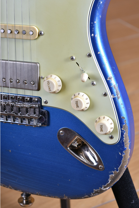 Xotic XSC-2 Lake Placid Blue Heavy Aged Roasted Flame Maple Neck