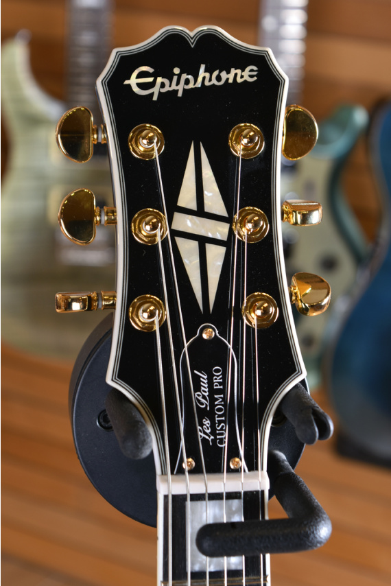 ギター Epiphone Les Paul Custom Blackback PRO Epiphone Les Paul Custom Blackback Pro Antique White | Centro Chitarre