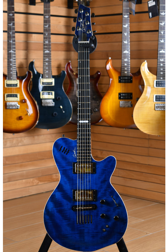 Godin LGX-SA Trans Blue Flame AAA Factory Ex Demo | Centro Chitarre