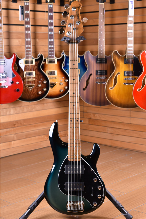 Music Man StingRay Special 5 HH Roasted Maple Neck Frost Green