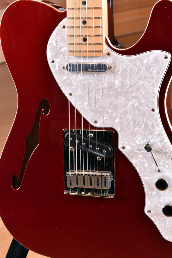 Fender Mexico Deluxe Thinline Telecaster Maple Fingerboard Candy