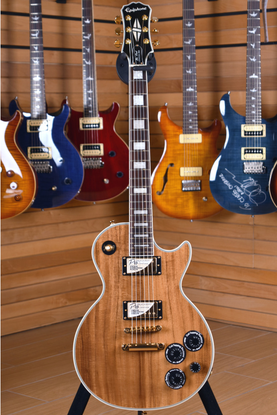 Epiphone Les Paul Custom Pro Koa Natural Finish | Centro Chitarre