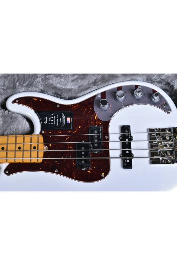 Fender American ULTRA Precision Bass PJ Maple Neck Arctic Pearl