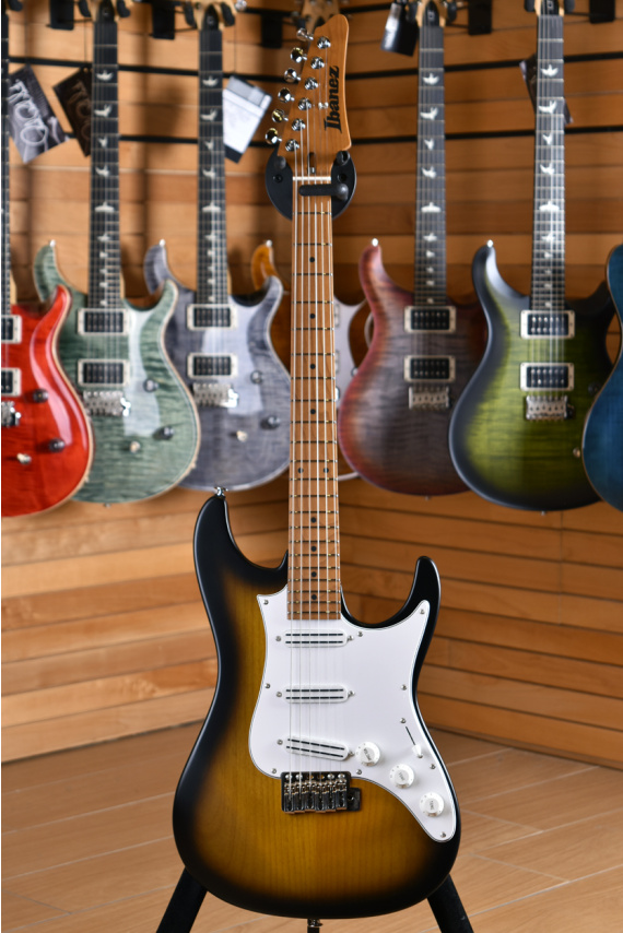 Ibanez ATZ100-SBT Andy Timmons Signature Sunburst Flat | Centro
