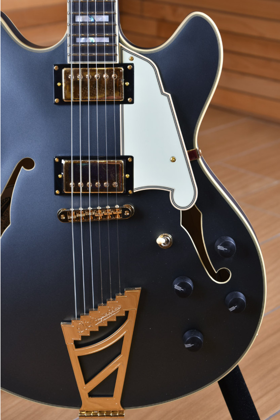 D’Angelico LimitedEdition MatteCharcoal D'Angelico Limited Edition Deluxe DC Matte Charcoal | Centro Chitarre